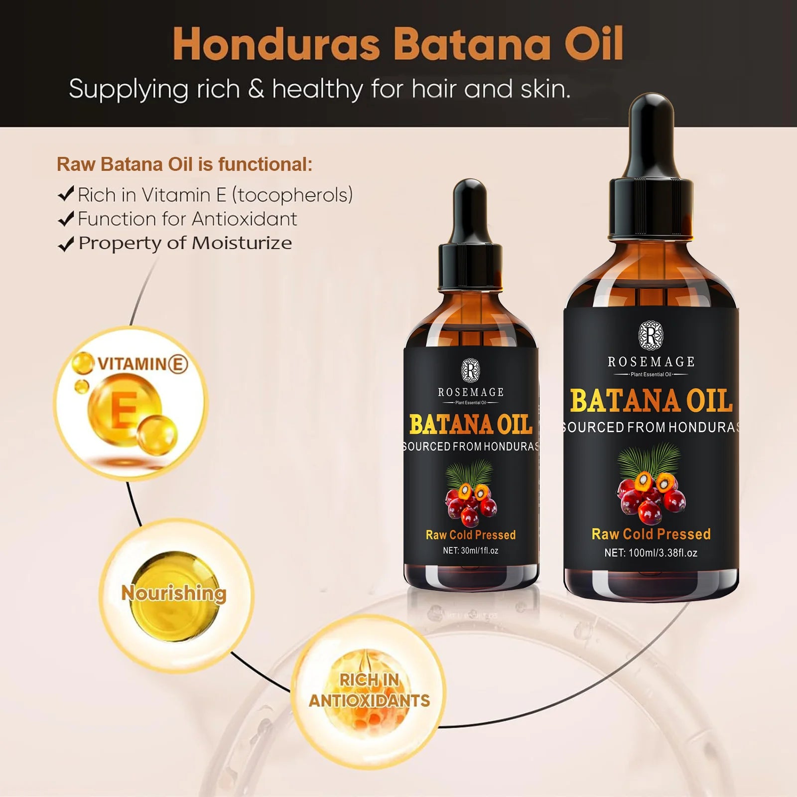 Batana Oil for Hair Growth from Honduras for All Hair