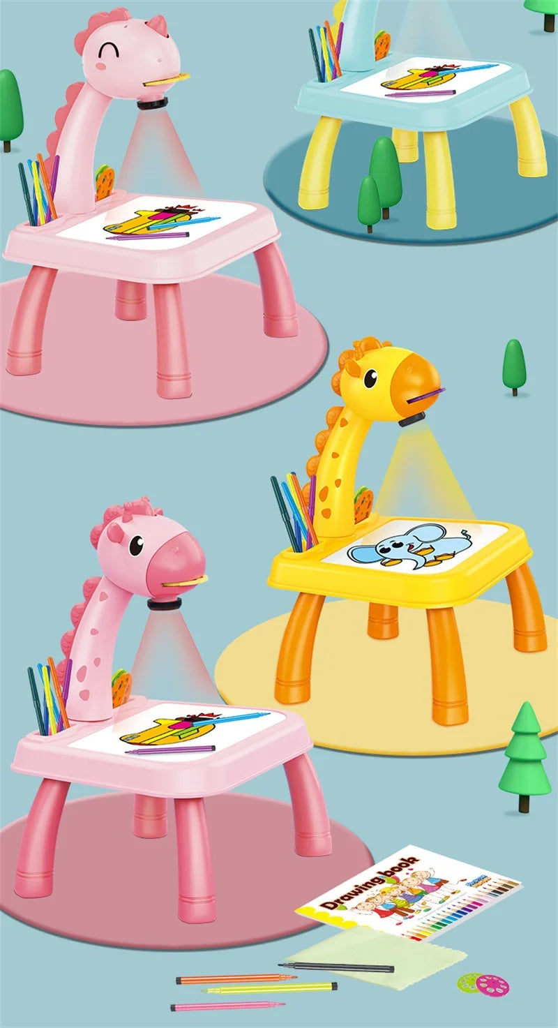 JXD Baby Pen Drawing Projector,Arts and Crafts for Kids,