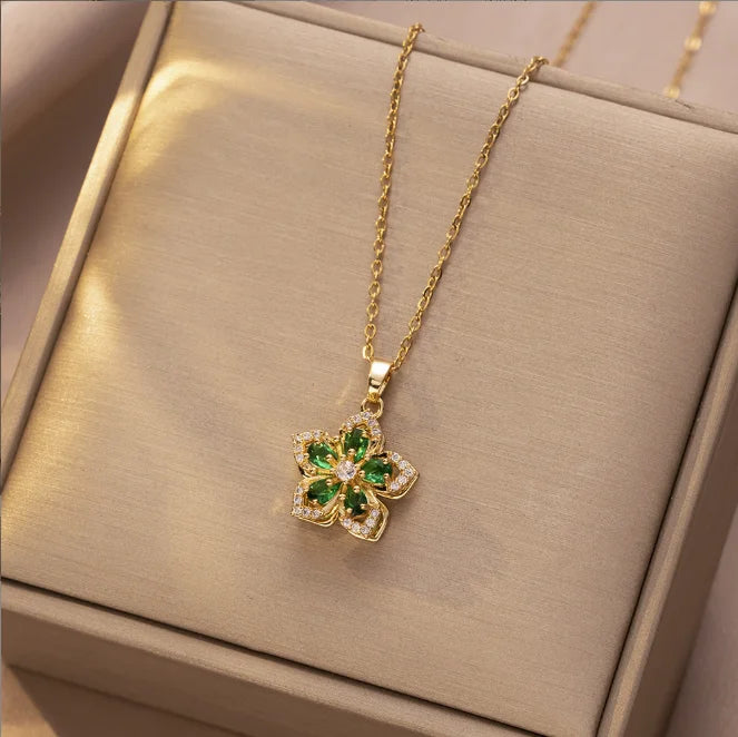 Romantic Dainty Gold Plated Flower