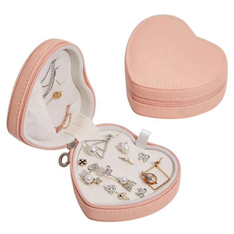 LG7213 Custom Logo New Design Handmade PU Leather Jewelry Box by Manufacturer for Earring and Ring Storage