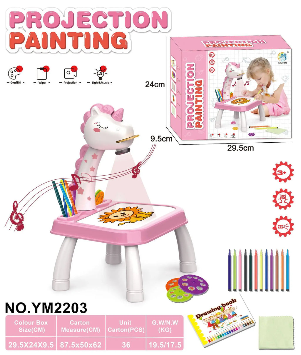 JXD Baby Pen Drawing Projector,Arts and Crafts for Kids,