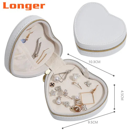 LG7213 Custom Logo New Design Handmade PU Leather Jewelry Box by Manufacturer for Earring and Ring Storage
