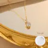 US Local Stock Zircon Pendant daily Wear Luxury Necklace High Quality Gold