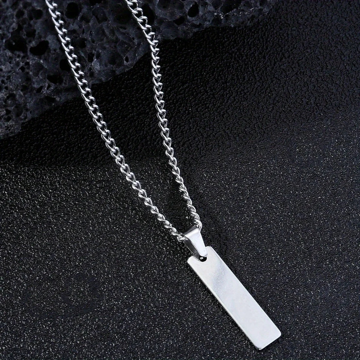 Geometric Rectangle Pendant