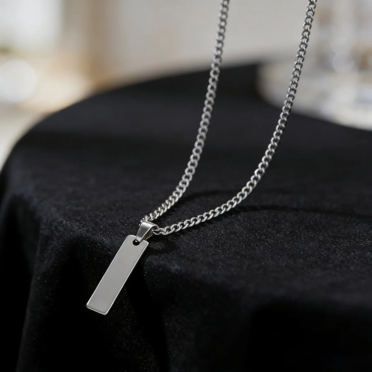 Geometric Rectangle Pendant