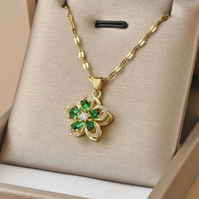 Romantic Dainty Gold Plated Flower