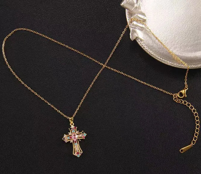 Cross Pendant Necklace Women's Creative