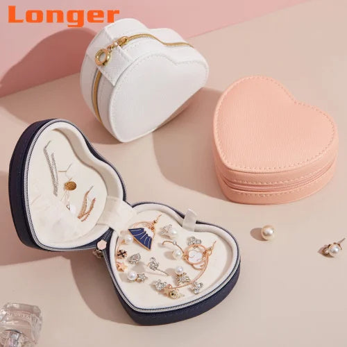 LG7213 Custom Logo New Design Handmade PU Leather Jewelry Box by Manufacturer for Earring and Ring Storage