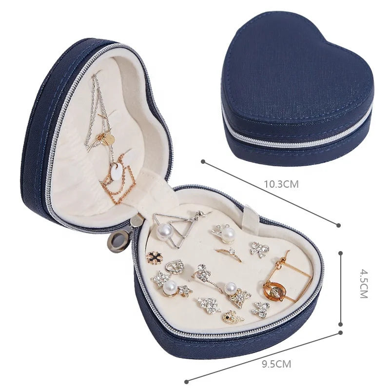 LG7213 Custom Logo New Design Handmade PU Leather Jewelry Box by Manufacturer for Earring and Ring Storage