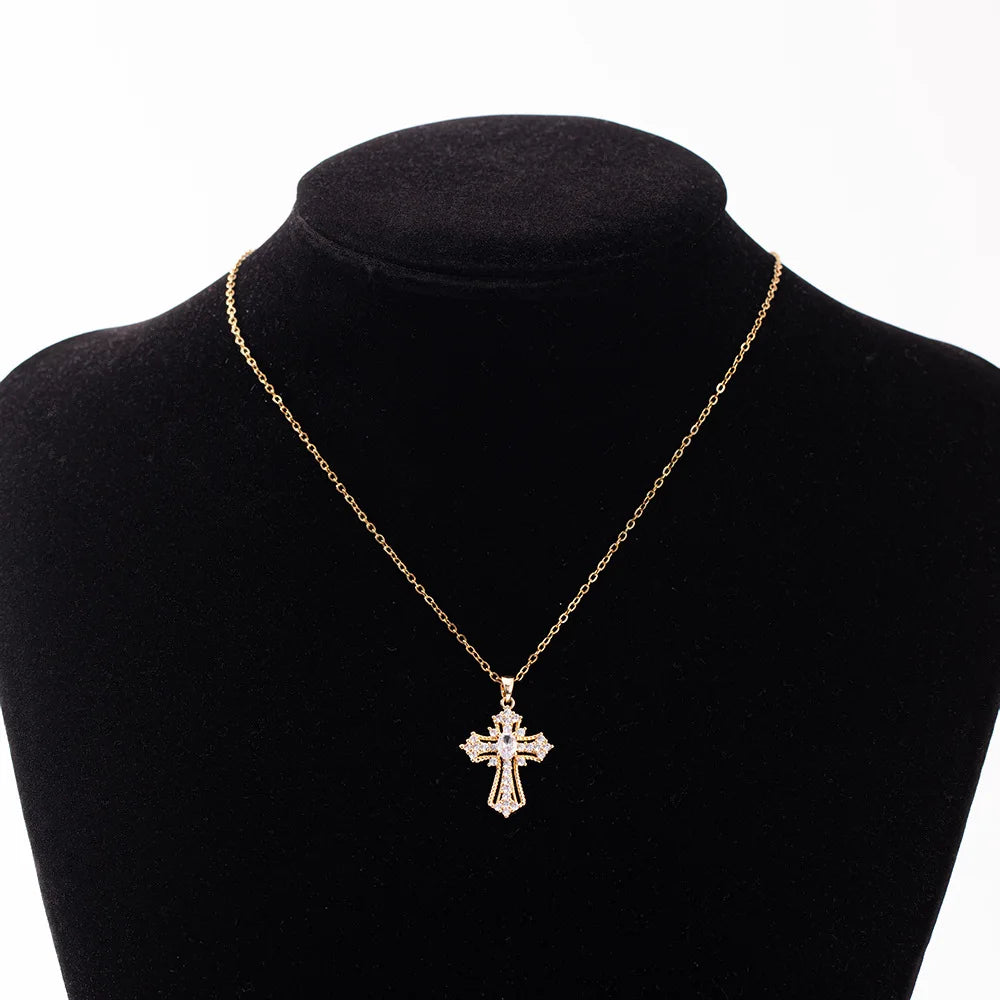 Cross Pendant Necklace Women's Creative
