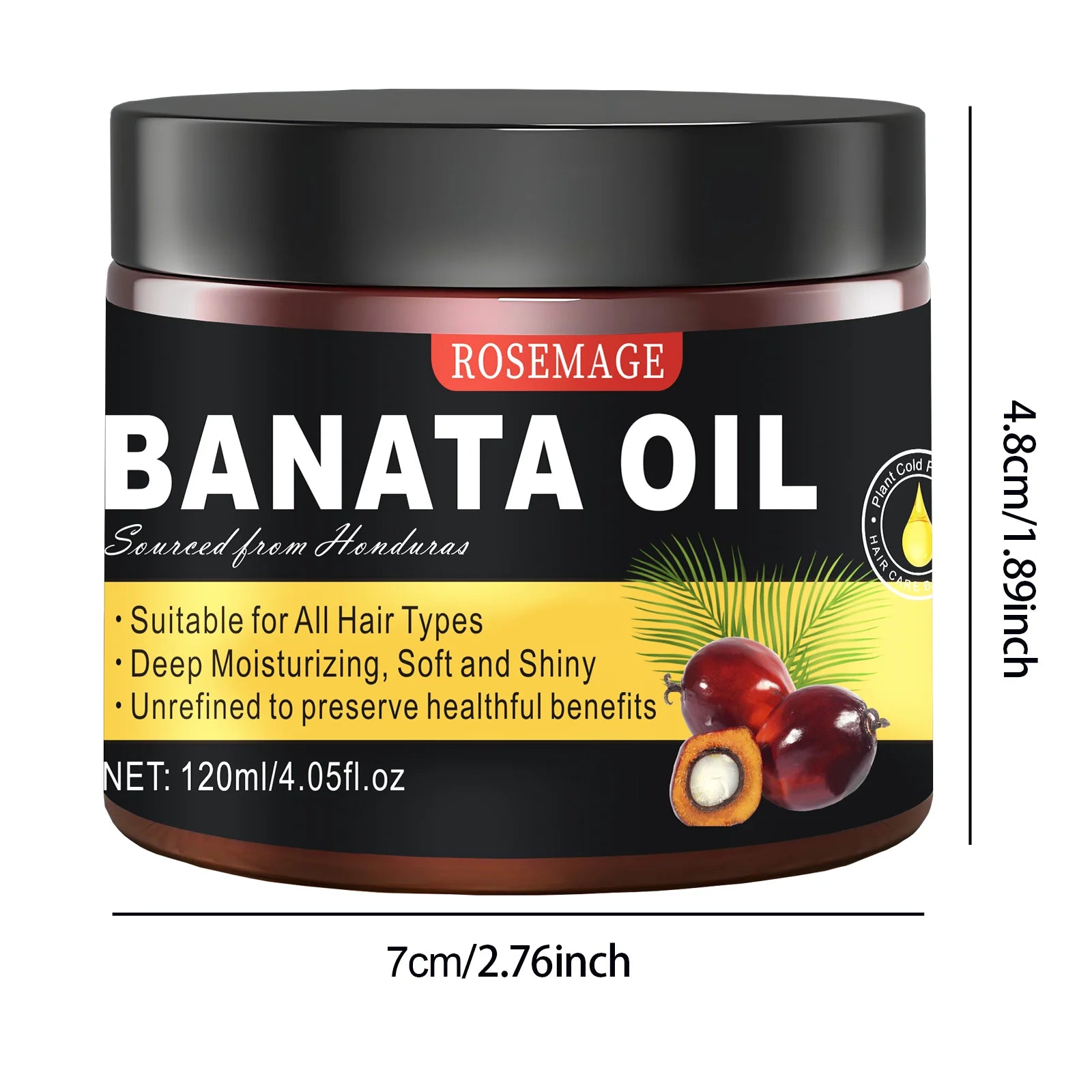 Raw Batana Oil by Dr. Sebi Organic Raw Honduras Oil for Hair Growth - 100% Pure & Natural