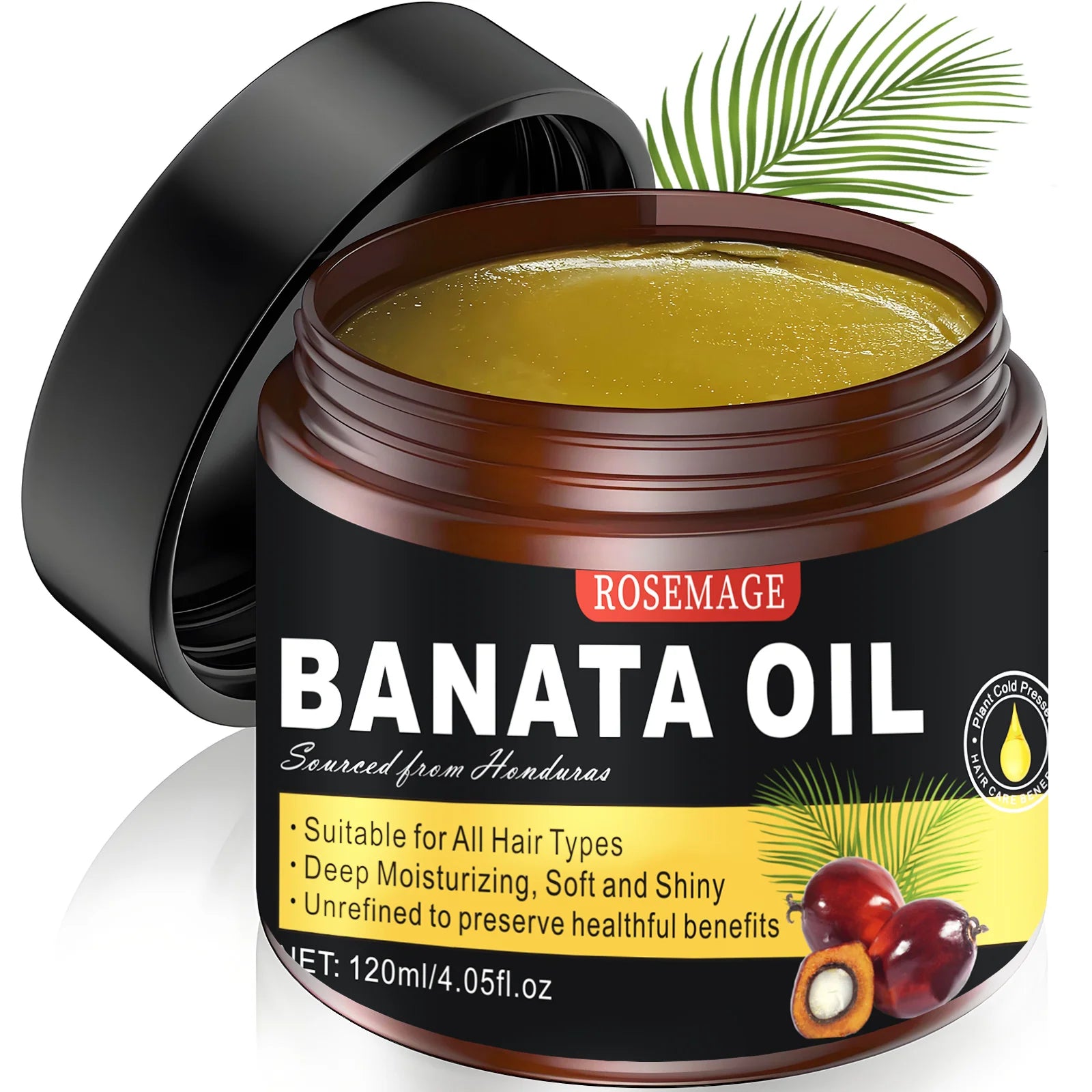 Raw Batana Oil by Dr. Sebi Organic Raw Honduras Oil for Hair Growth - 100% Pure & Natural