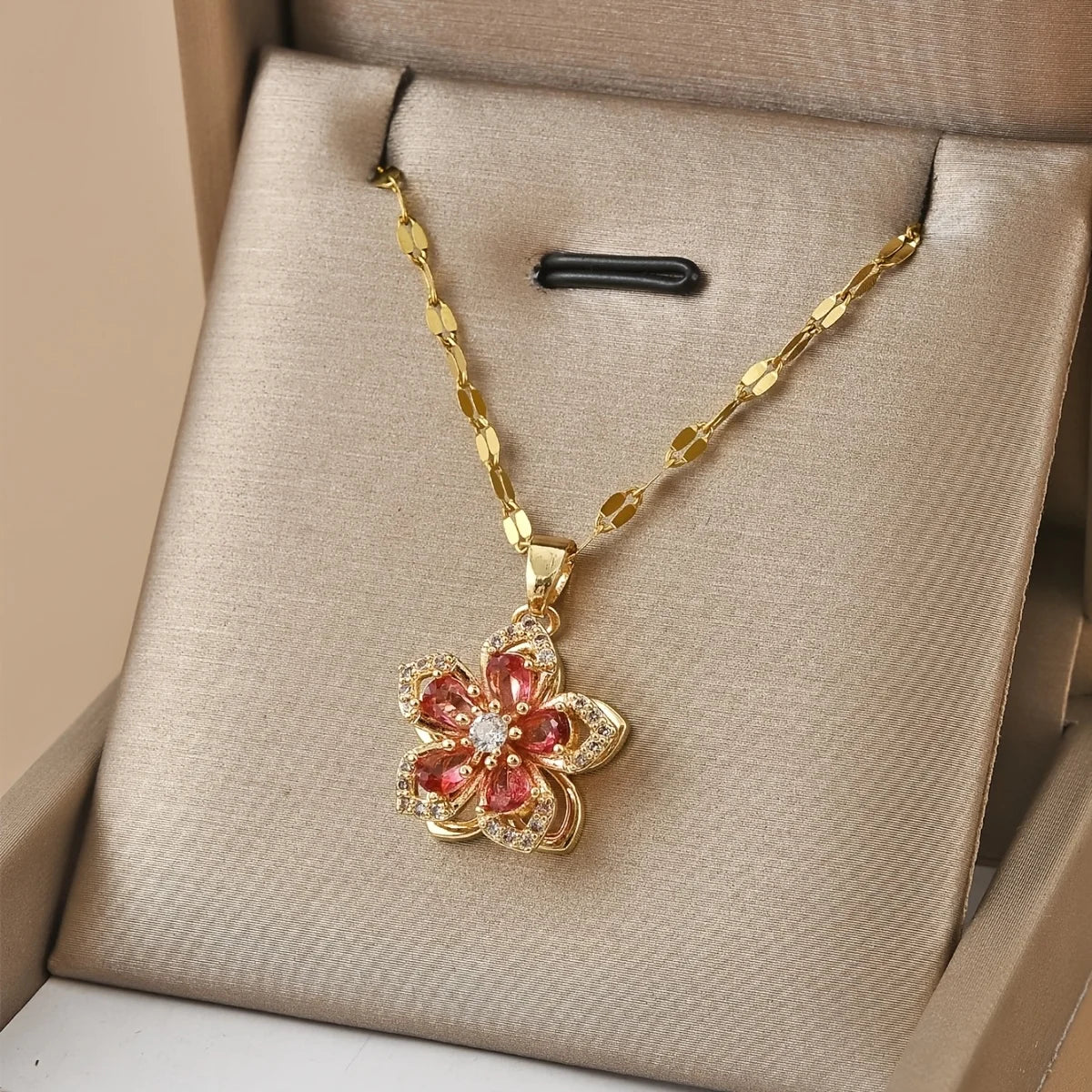 Romantic Dainty Gold Plated Flower