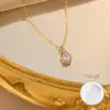 US Local Stock Zircon Pendant daily Wear Luxury Necklace High Quality Gold