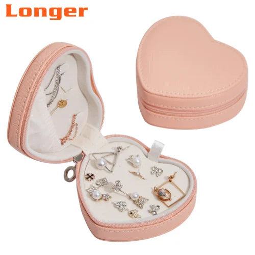 LG7213 Custom Logo New Design Handmade PU Leather Jewelry Box by Manufacturer for Earring and Ring Storage