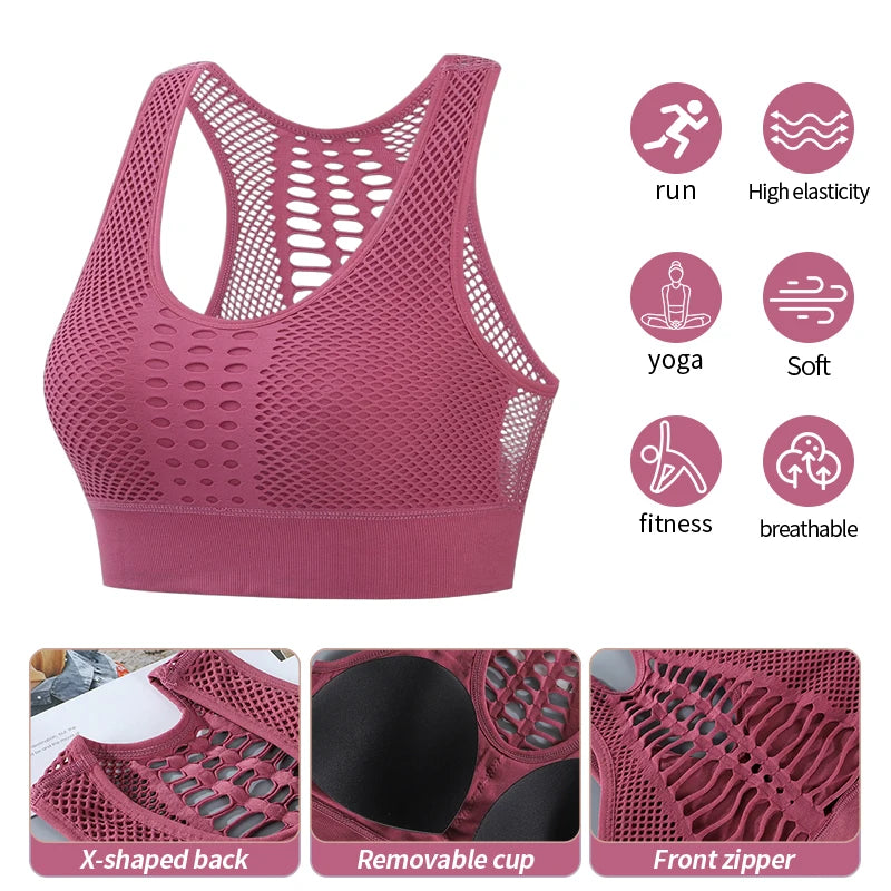 Wholesale Plus Size Women Hollow Out Sports Fitness