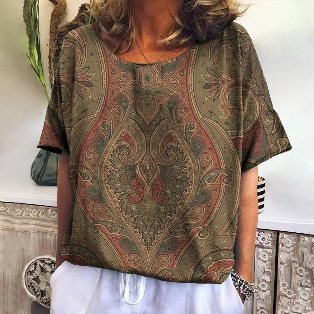 Summer Plaid T Shirt For Women