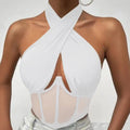 Women Sleeveless Fishbone