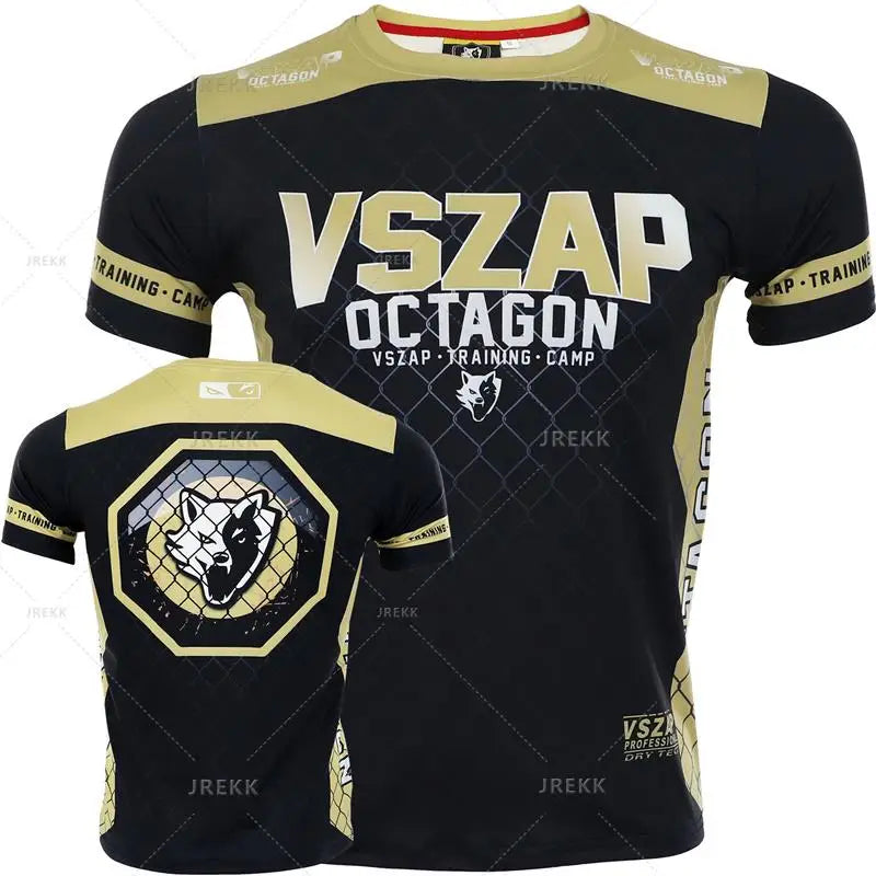 Muay Thai T Shirt Running Fitness Sports