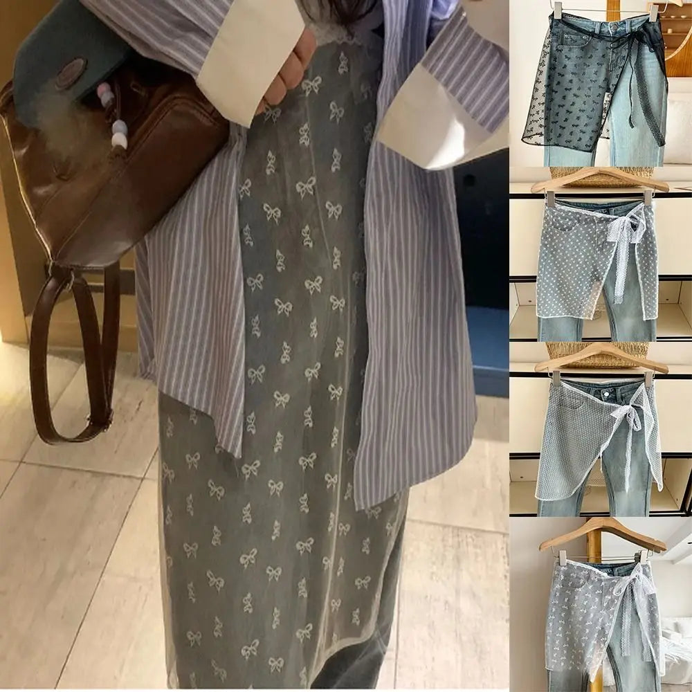 Korean Fashion Floral Skirt Spring Summer