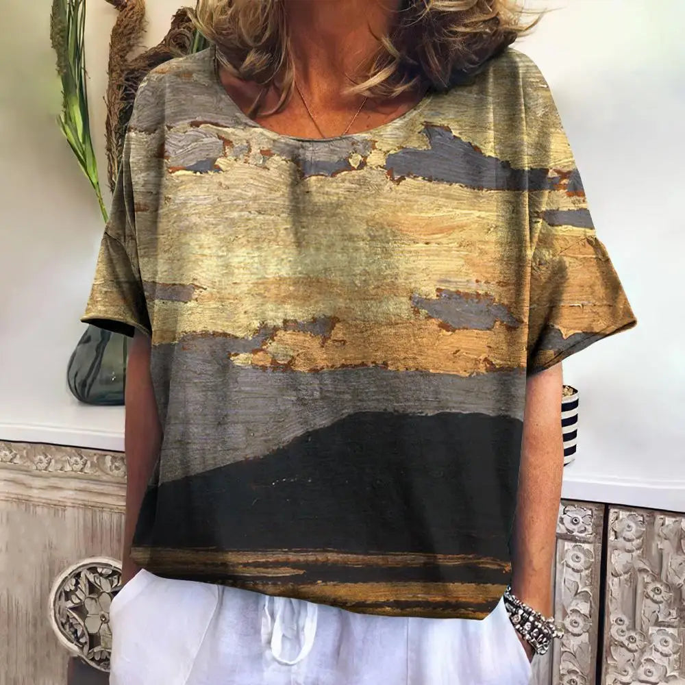 Summer Plaid T Shirt For Women