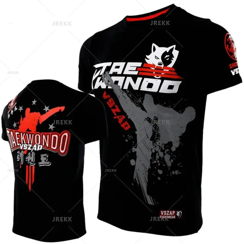 Muay Thai T Shirt Running Fitness Sports