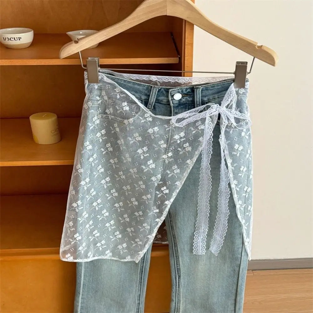 Korean Fashion Floral Skirt Spring Summer