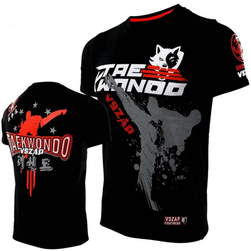 Muay Thai T Shirt Running Fitness Sports