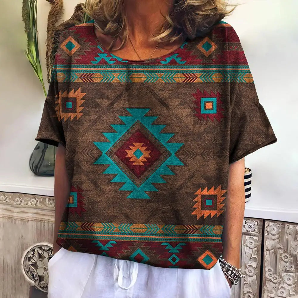 Summer Plaid T Shirt For Women