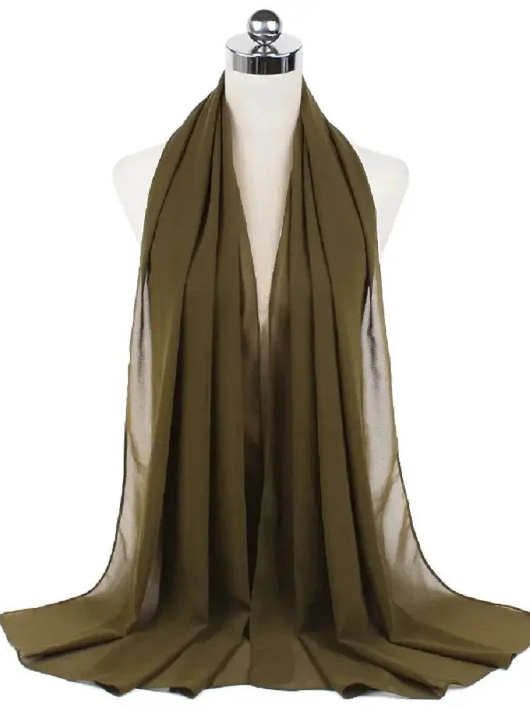 New Fashion Women Solid Muslim