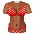 Funny Bikini Graphic T Shirts For Men 3d