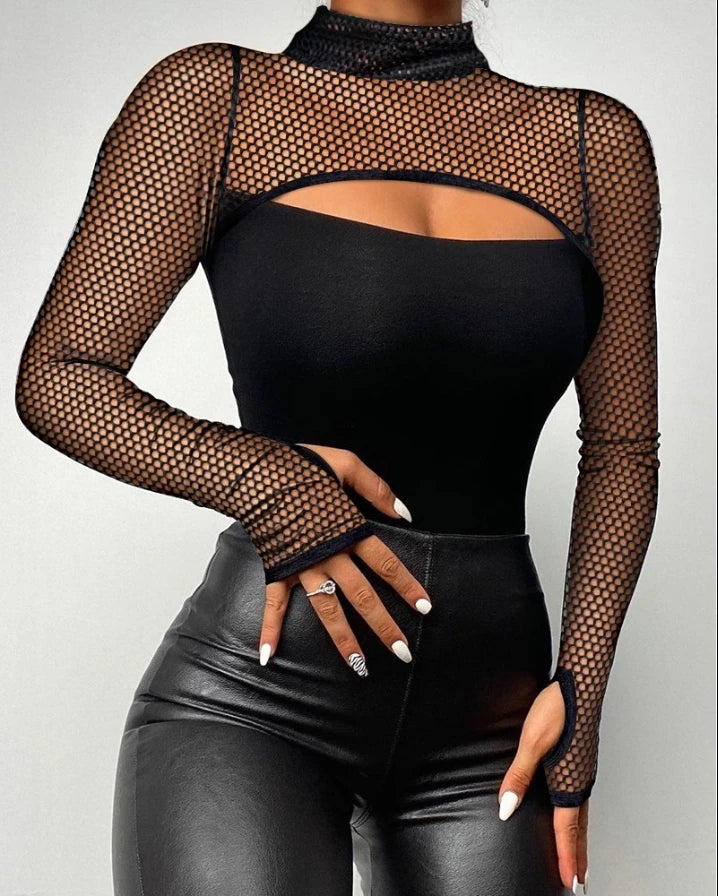 Women Spring Fashion Contrast Sexy