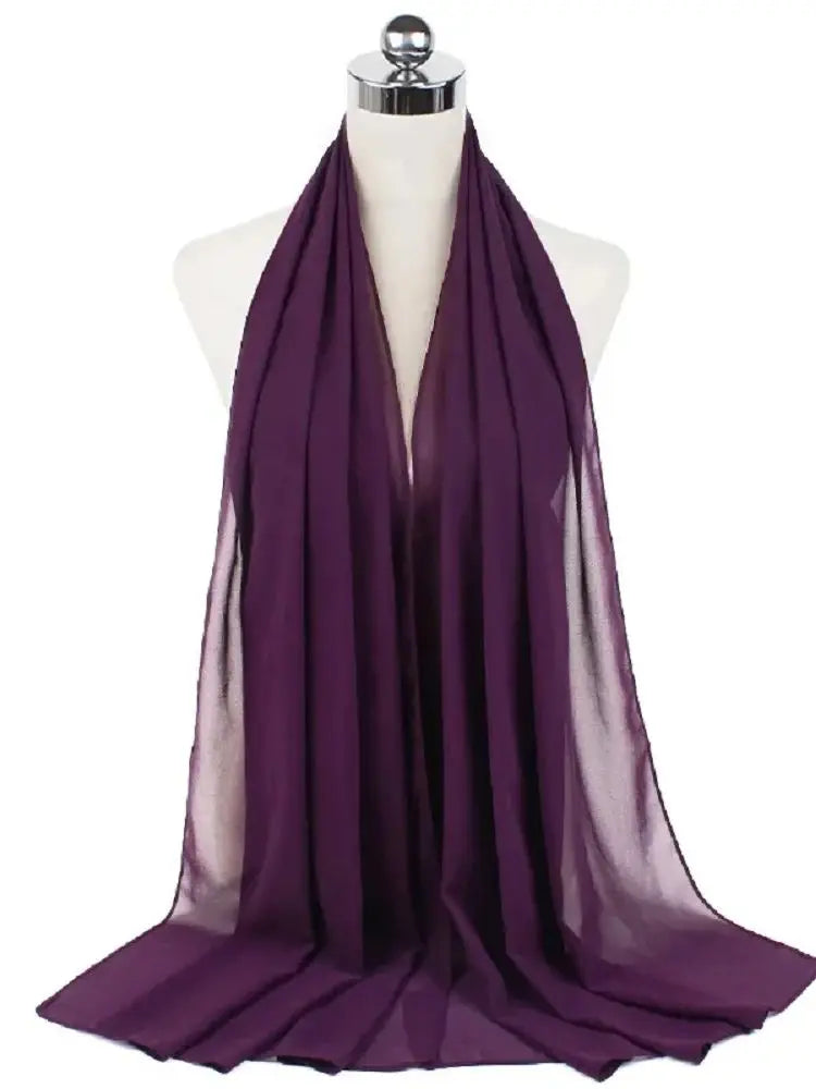 New Fashion Women Solid Muslim