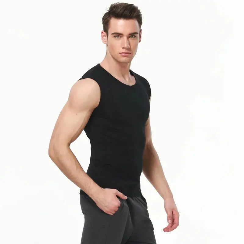 1/3 Piece Men's Wide-shouldered Cotton Vest Youth Sports Fitness Basketball Football