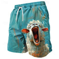 Funny Animals Graphic Beach Shorts Fashion Summer