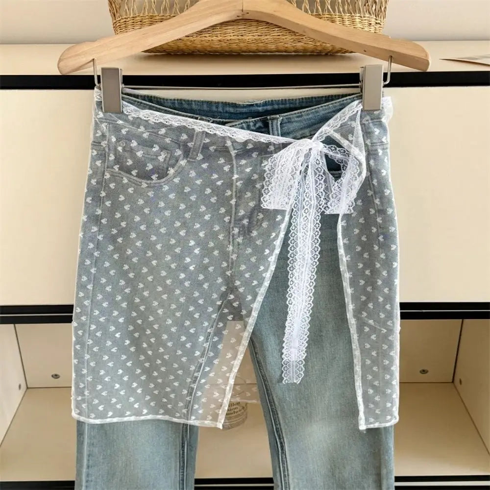 Korean Fashion Floral Skirt Spring Summer
