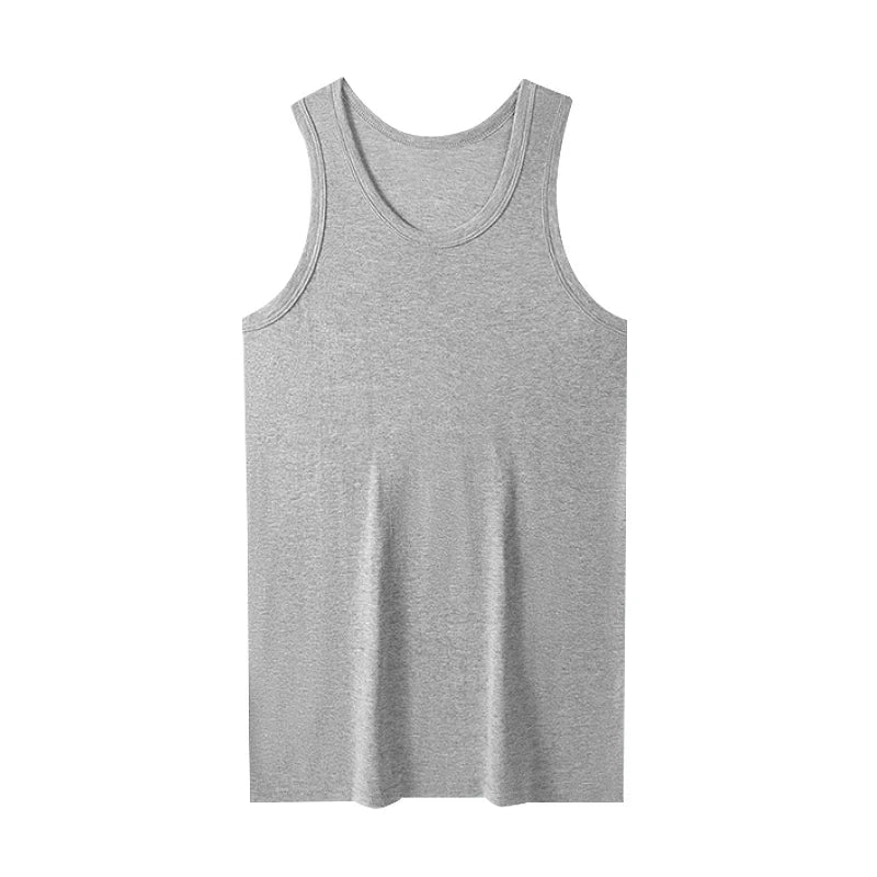 1/3 Piece Men's Wide-shouldered Cotton Vest Youth Sports Fitness Basketball Football