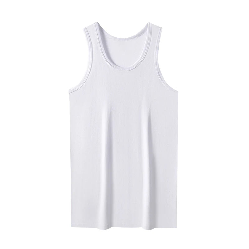 1/3 Piece Men's Wide-shouldered Cotton Vest Youth Sports Fitness Basketball Football