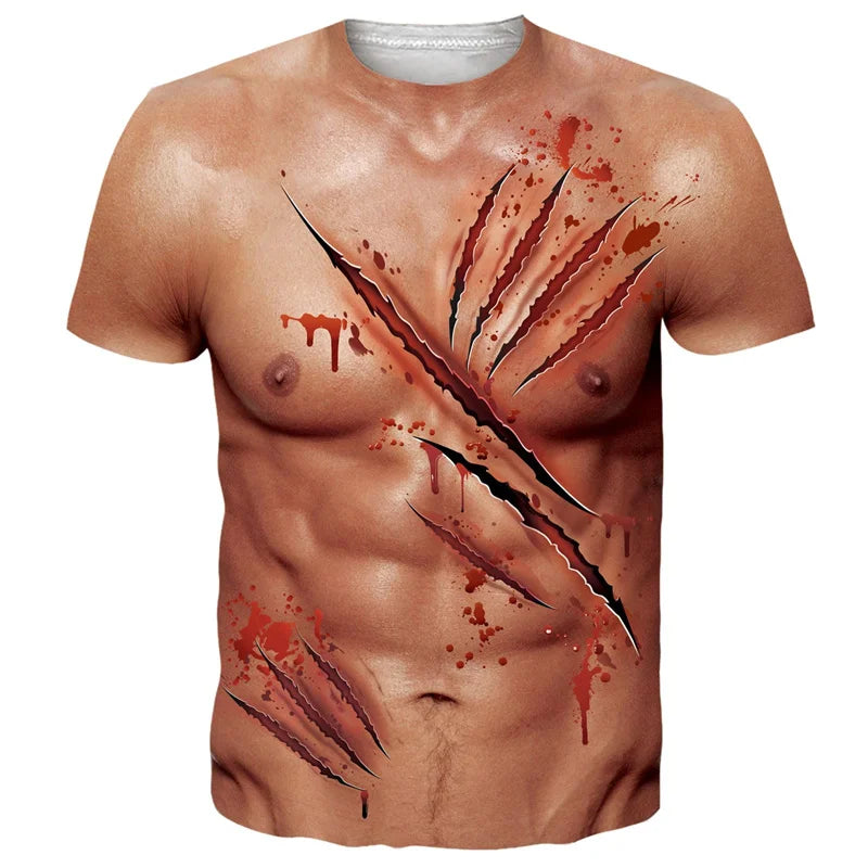 Funny Bikini Graphic T Shirts For Men 3d